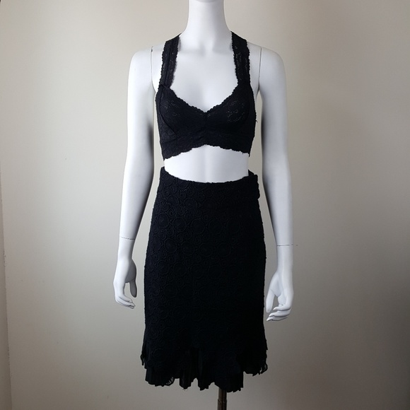 Anthropologie Dresses & Skirts - Anthro Leifs Dottir Eyelet Lace and Pleated Skirt